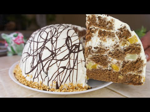 ТОРТ "ПАНЧО" рецепт | ПРОСТОЙ РЕЦЕПТ ПАНЧО С АНАНАСАМИ И ПЕРСИКАМИ | канал ТАРТАЛЕТКА