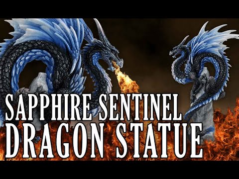 Sapphire Sentinel Dragon Statue | Medieval Collectibles