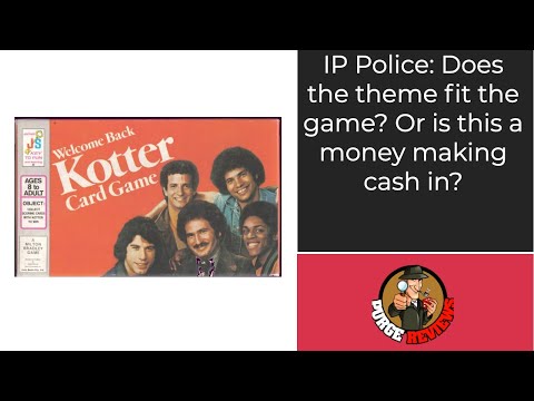 The Purge: # 2543 Welcome Back Kotter Card Game: IP Police Segment as seen on Board Game Breakfast