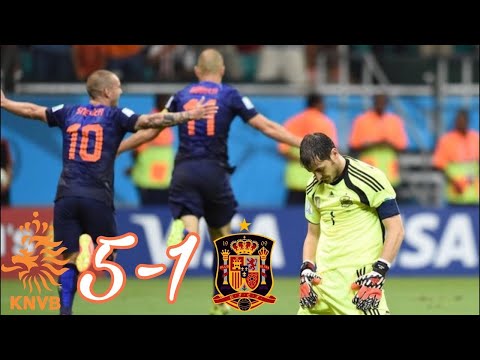 Netherlands vs Spain 5 1 All Goals And Highlights   FIFA World Cup 2014