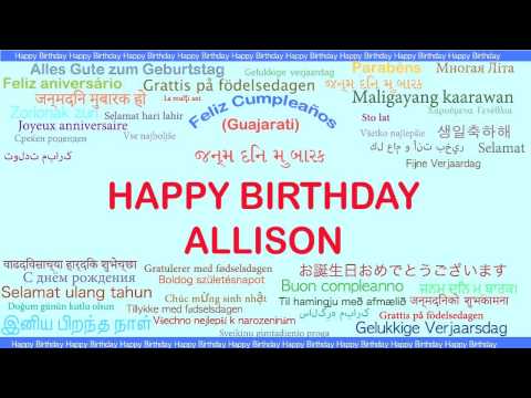 Allison   Languages Idiomas - Happy Birthday