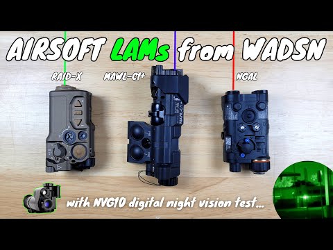 RAID-X Vs MAWL-C1+ VS NGAL ☄️ AIRSOFT LAMs from WADSN