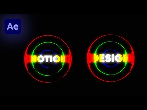 RGB Typography Animation in After Effects | Typography Motion Graphics After Effects RGB Effects.