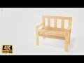 DIY Mini Park Bench from Pospsicle Sticks