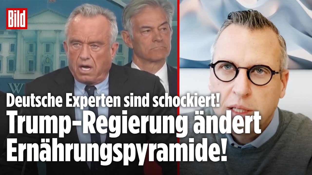 TRUMP-REGIERUNG: Neue Ernährungspyramide! Deutsche Experten entsetzt! Fleisch und Fett statt Brot!