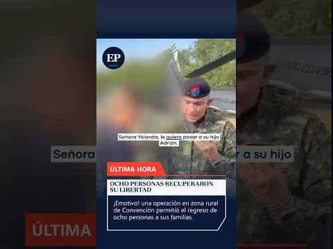 🚨 Liberan a 8 personas secuestradas en Norte de Santander