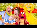 Blippi and Meekah's ROARing Dino Day with Big Bird and friends - Dinosaur Day with Sesame Street!