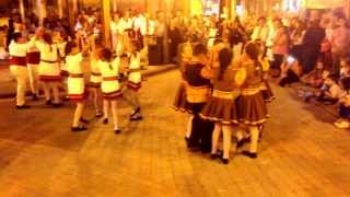 preview picture of video 'Folk Ensemble Tarnovche Bulgaria at Festival Hanioti 2013 - Greece'