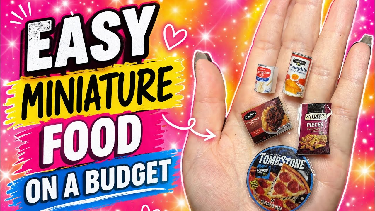 DIY Mini Food | DIY Miniature Food | DIY Dollhouse Food