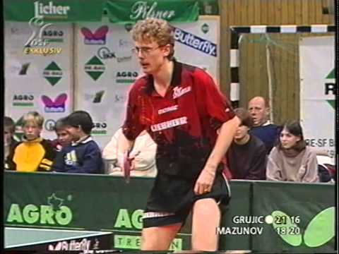 Tichtennis Bundesliga: Slobodan Grujic vs Dmitry Mazunov 1999