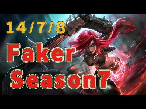 SKT T1 Faker Katarina MID vs Anivia Patch 7.5