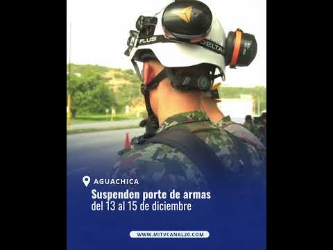 Ejército suspende porte de armas en Aguachica y la región