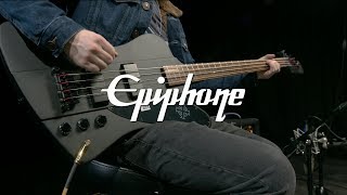 Video thumbnail for Epiphone Goth Thunderbird IV Bass, Black | Gearr4music demo by Gear4music Guitars