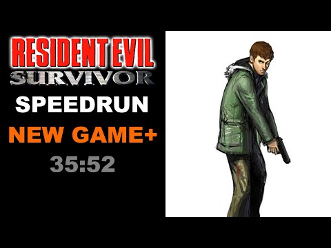 Resident Evil Survivor - Speedrun, NG+ (35:52)