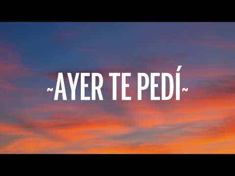 Victor Garcia, Tony Aguirre - Ayer Te Pedí (Letra)