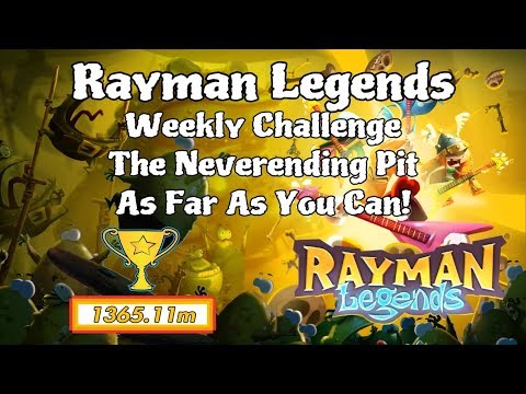18) Rayman Legends - Weekly Challenge - The Neverending Pit - As Far As You Can! (1365.11m) Gold Cup