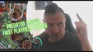 EXCLUSIVE First PREDATOR Pinball Playfield picture! Pinball Brothers!