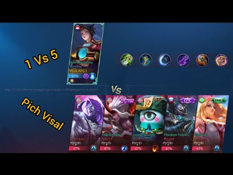 Kimmy ! Challenge 42 kills 1 vs 5 ai mode custom classic - MOBILE LEGENDS