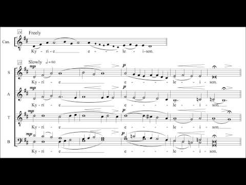 Kyrie - (from Missa Brevis) composed by Mark D. Templeton, performed by Matthew Curtis