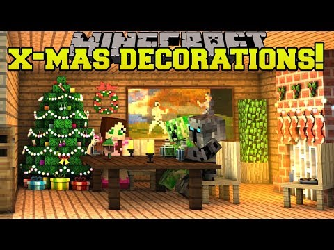 PopularMMOs - Minecraft: CHRISTMAS DECORATIONS! (CHRISTMAS SONGS, LIGHTS, WREATHS, & MORE!) Mod Showcase