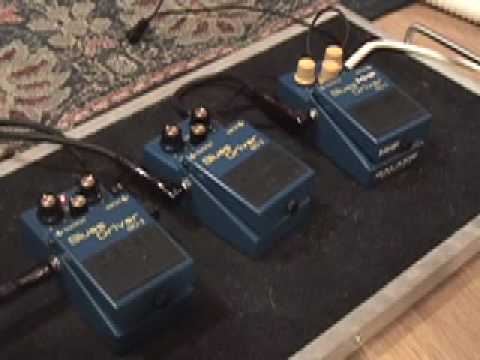 Boss Blues Driver shootout Monte Allums , Machine Head Pedals , and Stock version BD-2 Mod Modded