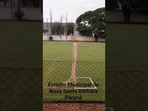 Estádio Municipal de Nova Santa Bárbara no norte pioneiro do Paraná
