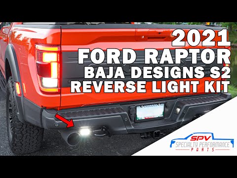 2021 Ford Raptor Baja Designs S2 Rear Reverse Light Kit 2022 21 22 23 2023 SPVparts LED Bezels
