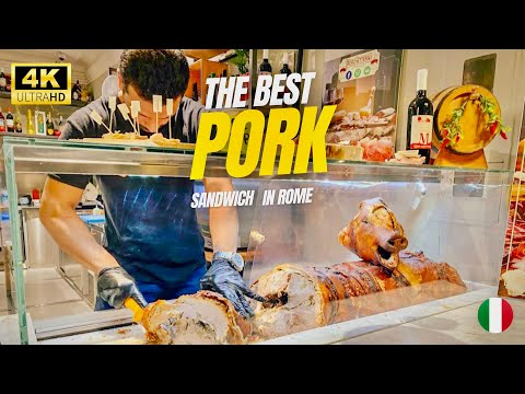 The Best Pork Sandwich in Italy - Street Food - Rome Italy 2022