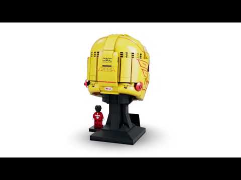 Gambar LEGO Editions Scuderia Ferrari HP Lewis Hamilton Helmet Set 884 pcs 43022 - Kuning