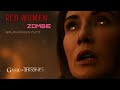 Red Women Game Of Thrones Carice Van Houten Zombie SALAH DHEEN CUTZ