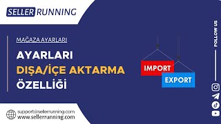 Ayarları Dışa/İçe Aktarma Özelliği