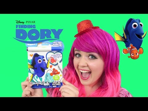 Disney Finding Dory Magic Ink Coloring & Activity Book Imagine Ink | KiMMi THE CLOWN Video