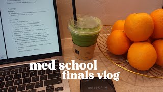 med school study vlog 🍊| d-10 to finals, burning out, matcha runs and pilates