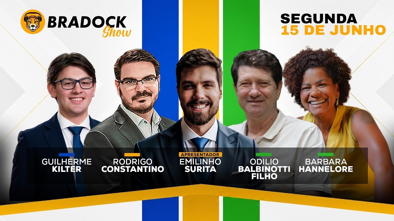 Bradock Show 15/06/26 - Emilinho, Constantino, Kilter, Odilio Balbinoti Filho e Barbara Hannelore