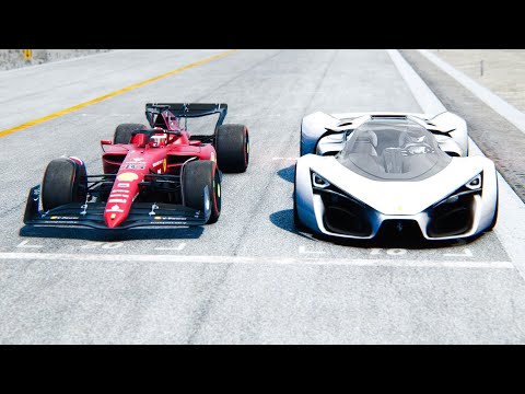 Ferrari F1 2022 vs Ferrari F80 Concept at Monza Grand Prix