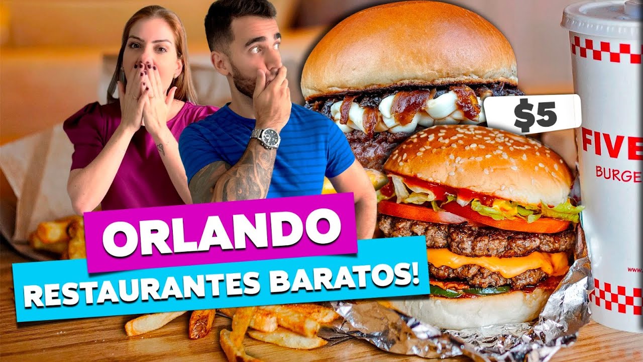 RESTAURANTES BARATOS EM ORLANDO! De $4 a 15$ por pessoa!
