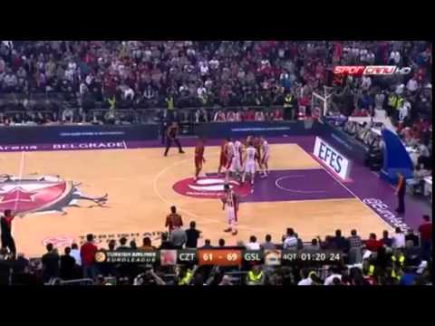 Kızılyıldız 65 - 74 Galatasaray LH.. (-Maçın Son Anları-) 16.01.2015