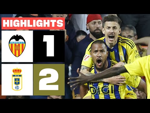 VALENCIA CF 1 - 2 REAL OVIEDO | HIGHLIGHTS LALIGA EA SPORTS