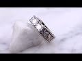 video - Vintage Three Stone Anniversary Ring 