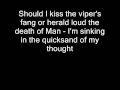 David Bowie - Quicksand (Lyrics)