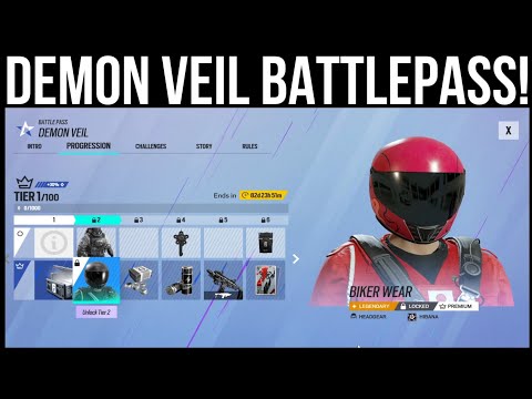 ENTIRE DEMON VEIL BATTLEPASS! - Rainbow Six Siege