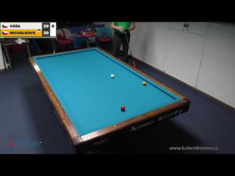 Czech league | 3-cushion | D2 | 1st round | Irena Michálková v Marek Váša