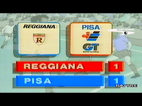 REGGIANA-PISA 1-1 SERIE B 1992-93 GOL DI SCARAFONI E ZANNONI SERVIZIO DA A TUTTA B. #CASASTENE