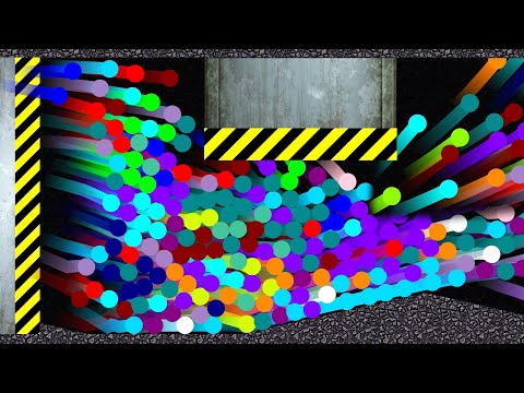 Shutter Crush - Proliferation Survival Marble Race in Algodoo