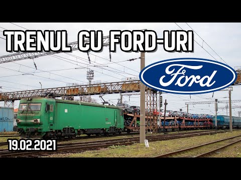 Trenul cu Ford-uri in Timișoara - 18.02.2021 - Train with Ford cars in Timișoara