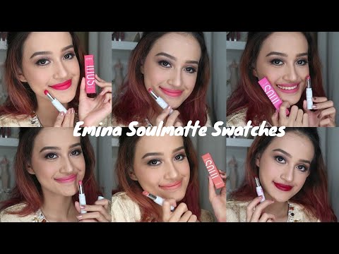 Emina Soulmatte Lipstick Review + Swatches | Nadya Aqilla | Indonesia