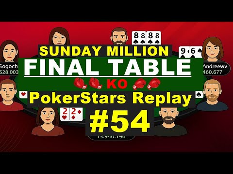 SCOOP 109 NLHE – Sunday Million | $1,000,000 Prize Pool & Progressive KO | Final Table [#54]