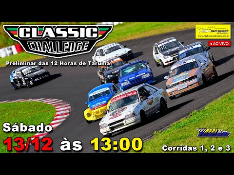 🔴 CLASSIC CHALLENGE | Preliminar 12 Horas de Tarumã | Corridas 1, 2 e 3 | Tarumã (RS) | Ao Vivo