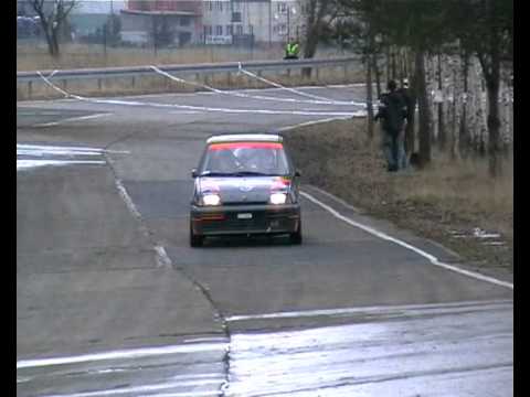 Fiat Cinquecento Sporting -Filip Janota/Kamil Naturalny -Zimowy Sprint -