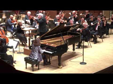 Helene Grimaud performs Brahms Piano Concerto #1, segment of the first movement